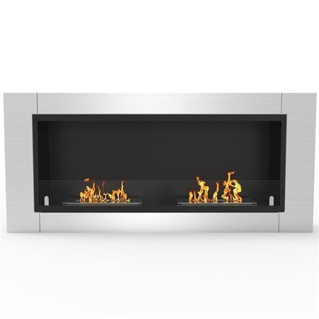 REGAL FLAME Regal Flame ER8001 Fargo 43 in. Ventless Built-In Recessed Bio Ethanol Wall Mounted Fireplace ER8001